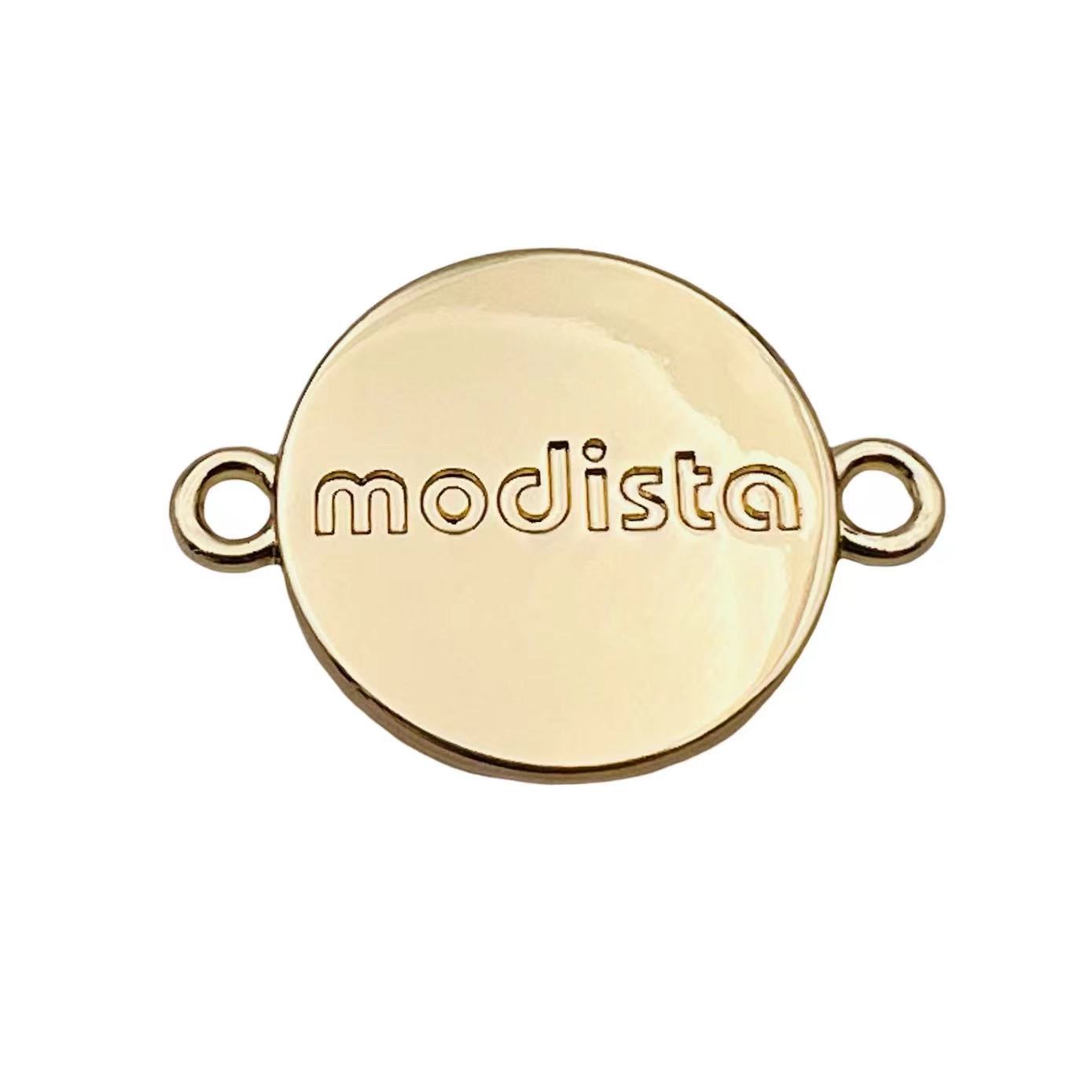 Customized Metal Brand Logo Label Tag for Scarf Garment