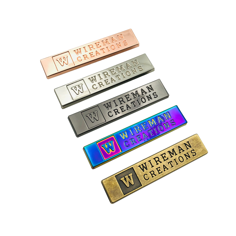 Custom Brand Logo Metal Labels Plate for Handbags