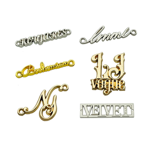 Custom Metal Letters Logo for Garment