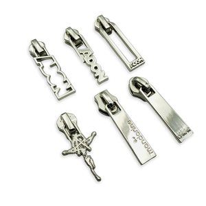 Custom Logo Metal Zipper Pulls #3 #5 #8