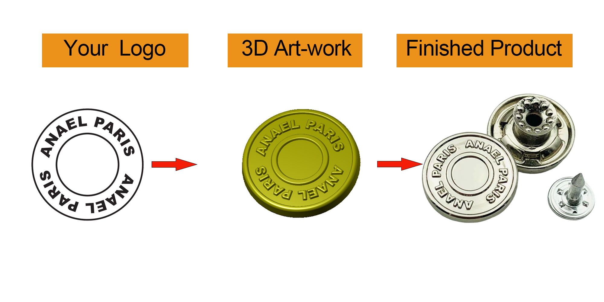 Custom Buttons For Denim Jeans