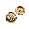 Custom Logo Gold Metal Sewing Shank Buttons for Coats Clothing