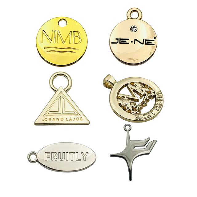 Custom Metal Logo Jewelry Pendant Charm