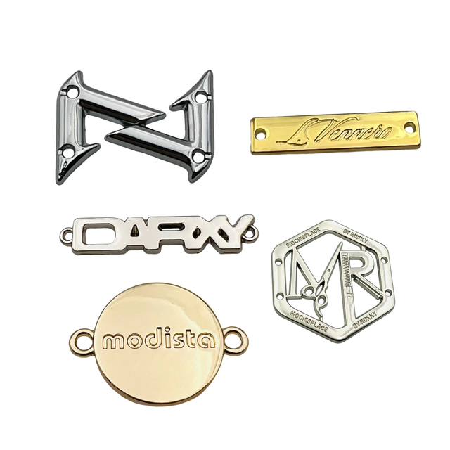 Custom Logo Metal Tag For Clothing