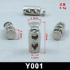 Metal Drawstring Toggle Cord Lock Stopper 