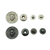 Customized Metal 4 Parts Press Snap Fastener Button for Clothes Jacket
