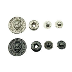 Customized Metal 4 Parts Press Snap Fastener Button for Clothes Jacket