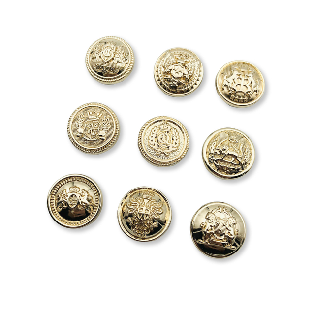 Metal Golden Buttons For Clothes