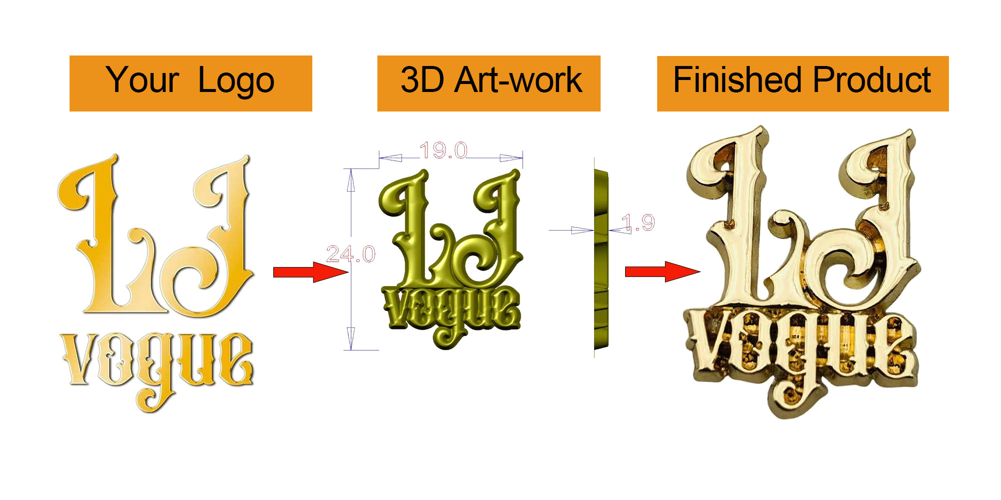 Custom Metal Clothing Label
