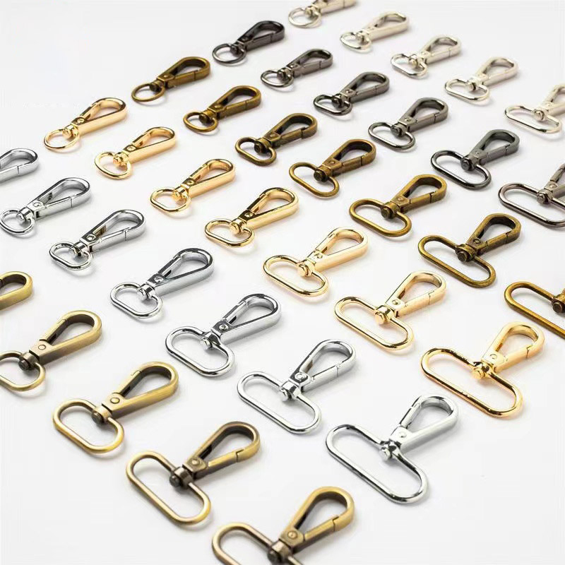 Metal Swivel Lobster Clasp Snap Carabiner Hook for Handbag Hardware Accessories