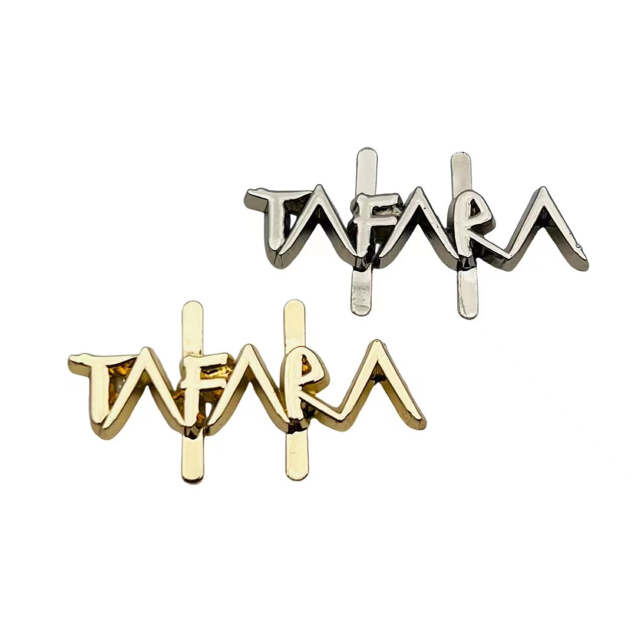 Custom Brand Logo Metal Labels Plate for Handbags